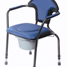 Blue commode chair
